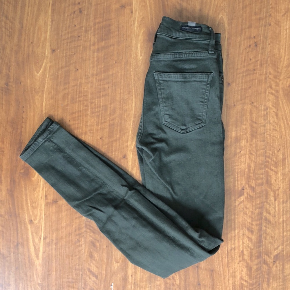 Green Citizens of Humanity High-rise Skinny Jeans